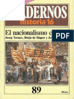 Cuadernos Historia 16 (Serie 1985) - 089 - El Nacionalismo Catalán