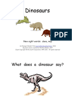 Teacher Version 34 - Dinosaurs PDF