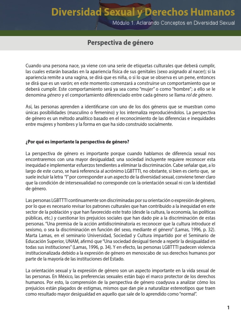 Perspectiva de Genero PDF | PDF | Género | Estudios de género