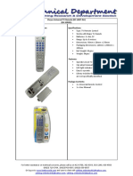 (RC-U007-DA) Chryss Universal TV Remote