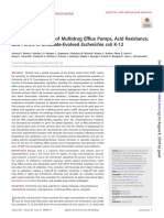 Inverted Regulation of Multidrug Efflux Pumps, Acid Resitance, and Porins in Benzoate-Evolved Ecoli k-12