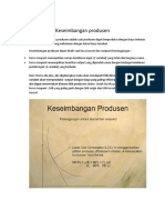 TEORI PRODUKSI 2 VARIABEL Keseimbangan Produsen