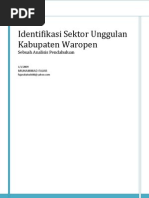 Download identifikasi sektor unggulan waropen by fajarakatsuki86 SN44868506 doc pdf
