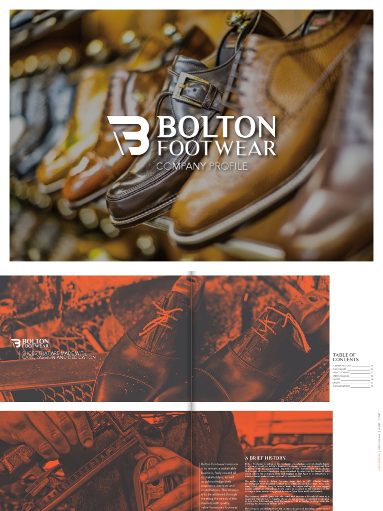 Bolton Footwear Company Profile 1 1 PDF Shoe Sneakers