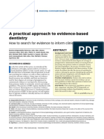 La práctica de la OBE. Como la investigación y la evidencia informa las desiciones clínicas