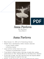 Anna Pavlova: By: Geri Ferrer Dance Block 5