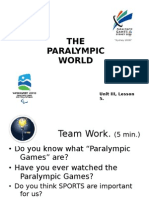 The Paralympic World (Lesson 7)