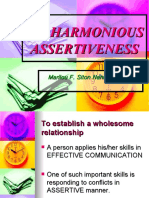 Harmonious Assertiveness