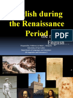 English During The Renaissance Period