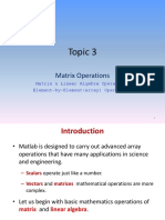 Matlab Matrix Operation