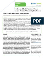 14179-Risk - and - Prevalence - of - Self-Perceived - Voice - Disorders - in - Male - and - Female - University - Professors