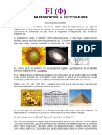 FI - LA DIVINA PROPORCIÓN o SECCIÓN ÁUREA. Relación Con La Secuencia de Fibonacci, Sus Aplicaciones y Alcances