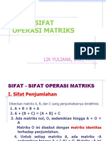 Sifat Sifat Matriks