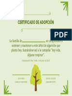 Certificado de Adocpión PDF