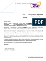Carta Clientes Morosos Infocorp y Mora
