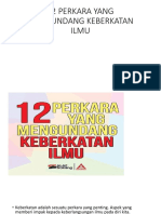 12 Perkara Yang Mengundang Keberkatan Ilmu