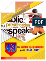 08- 49 bài Sample IELTS Speaking part 2 chất ngất