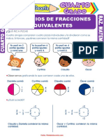 Ejercicios de Fracciones Equivalentes para Cuarto Grado de Primaria