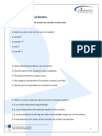 SL Topic 6 Chemical Kinetics