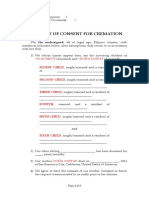 AFFIDAVIT OF CONSENT FOR Cremation Proforma.doc