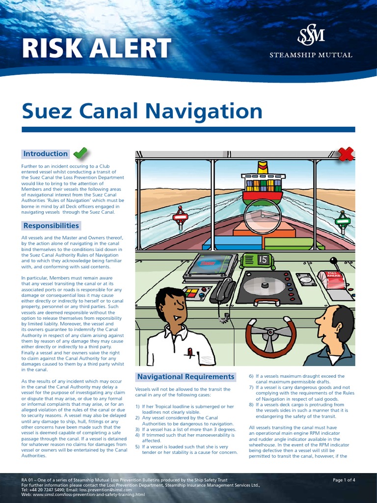 Navigational Requirements and Responsibilities for Safe Transit of the