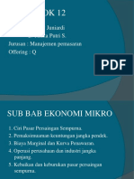 Mikro Pasar Persaingan Sempurna