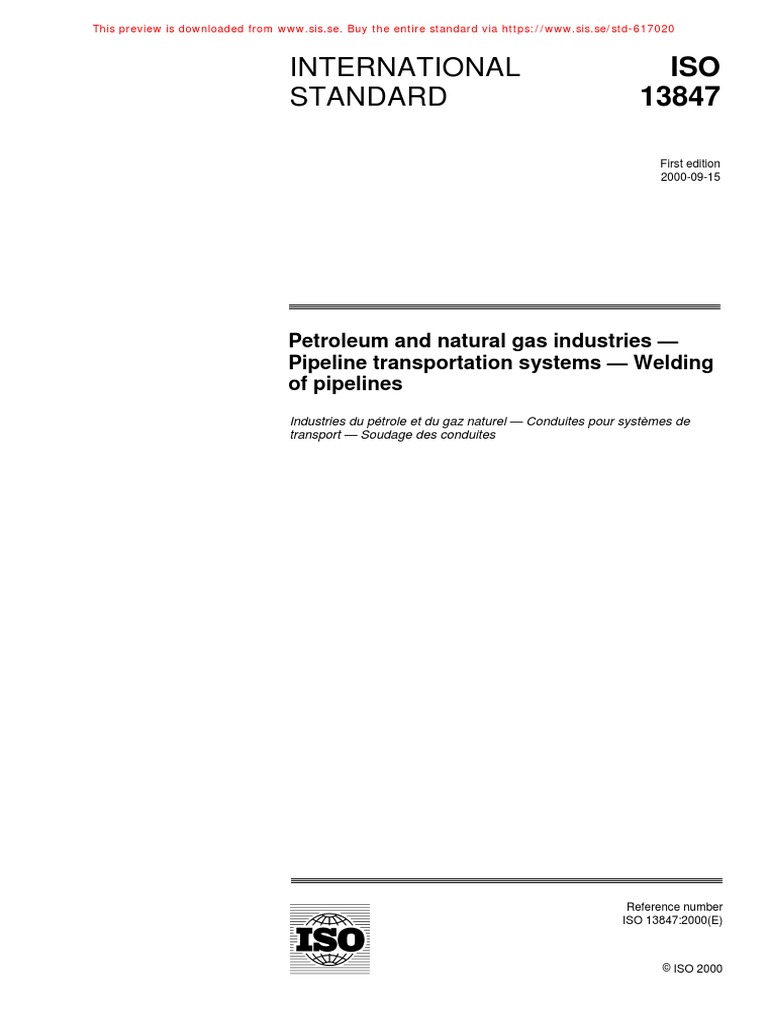 Iso 13847 2000 en FR PDF | PDF | Business