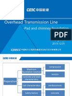 Overhead Transmission Line Pad and Chimney Foundation Design