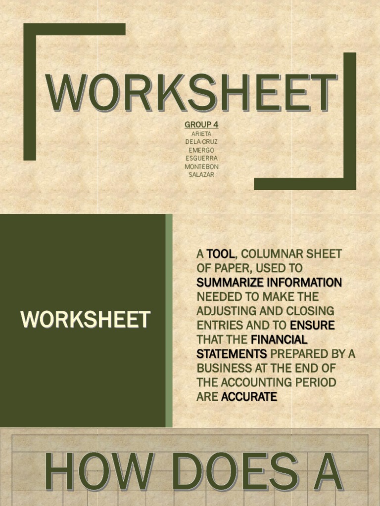 worksheet