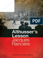 Jacques Ranciere, Translated by Emiliano Battista - Althusser's Lesson - Continuum (2011) PDF
