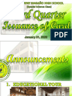 Issuance of Card