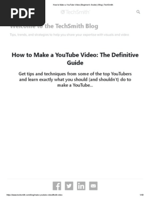 How to Make a YouTube Video (Beginner's Guide) _ Blog _ TechSmith