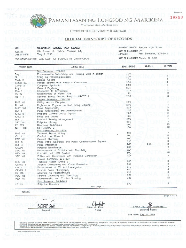 Transcript of Record | PDF