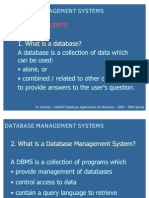 Basic Concepts Basic Concepts: 1. What Is A Database? 1. What Is A Database?