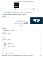 Solution To Problem 413 - Shear and Moment Diagrams - Strength of Materials Review