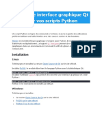 Créez une interface graphique Qt pour vos scripts Python