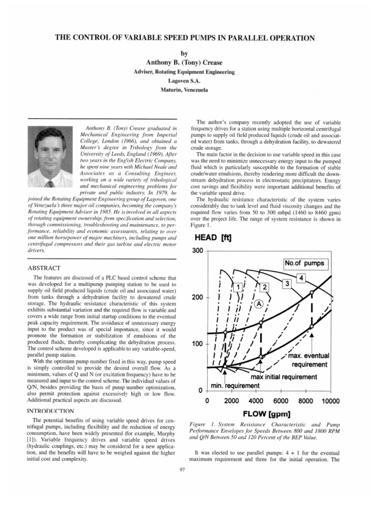 Pump VSD in Parallel Operation PDF | PDF