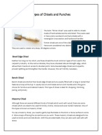 Types of Chisels and Punches