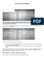 Tipos de Datos Arrays en Arduino.