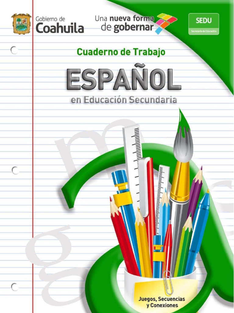 ?cuaderno de Trabajo Espaol Secundaria | PDF