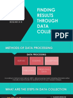 9finding Results Through Data Collection