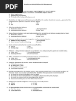 Question On Industrial Security Management Answer KEY