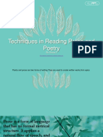 Techniques How To Read Poetry and Prose