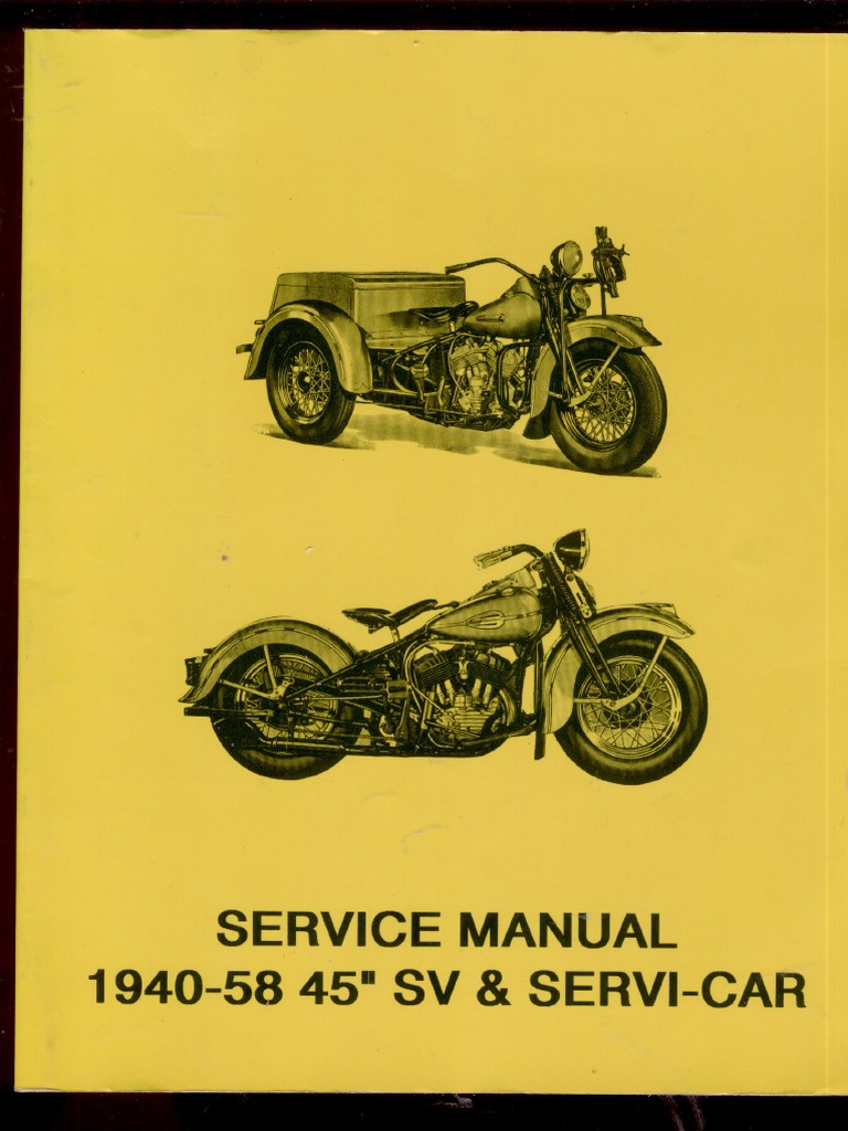 Harley-Davidson Service-Manual-1940-1958 PDF | PDF