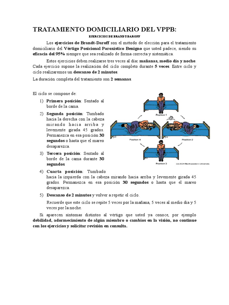 Ejercicios de Brandt Daroff | PDF