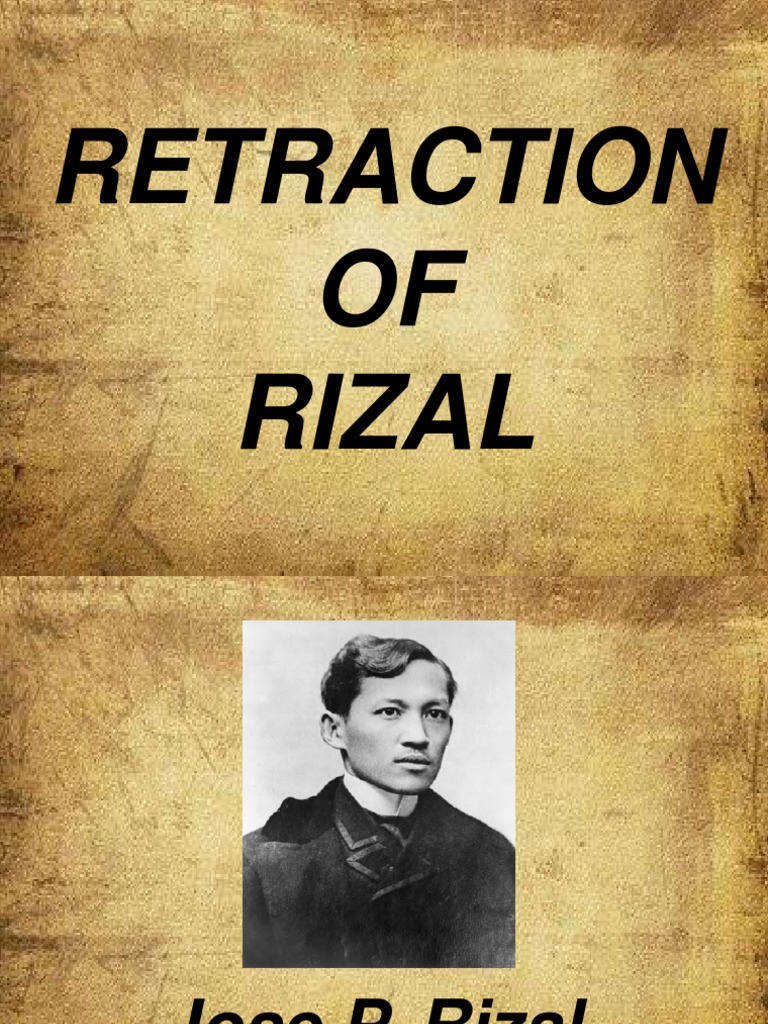 Retraction of Rizal PDF