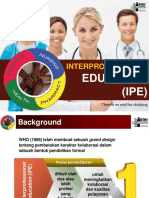 Interprofessional Education (Ipe)