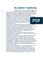 Redação Sobre Violência