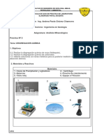 Practica N 2 Digestión y Disolución para Rocas