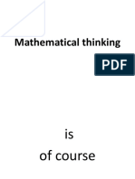 Mathematical Thinking